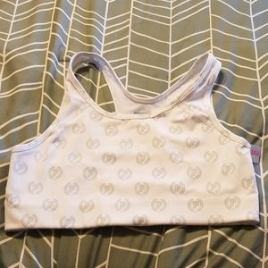 Pink sport bra